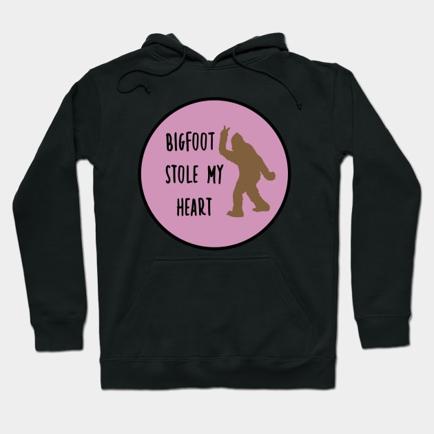 Bigfoot Stole My Heart Lilac Hoodie by CatGirl101